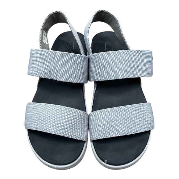 KEEN Elle Womens Gray Double Strap Slip On Slingback Sandals Size 6.5 - Picture 2 of 7